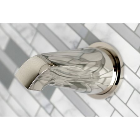 Kingston Brass KBX8136BX Three-Handle Tub and Shower Faucet, Polished Nickel KBX8136BX